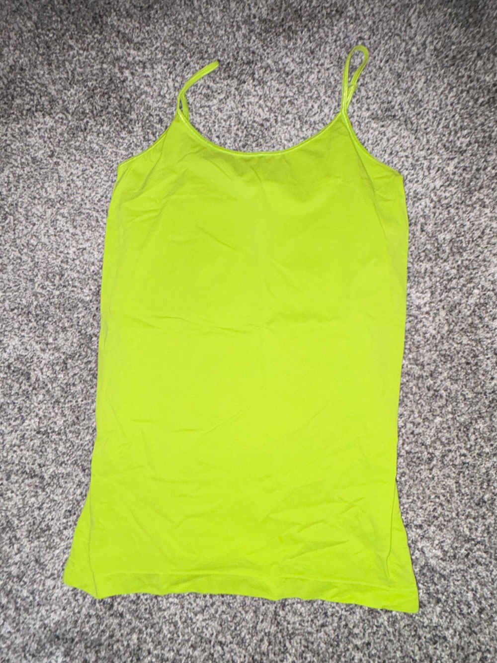 SO Neon Lime Green One-Piece Tank Top